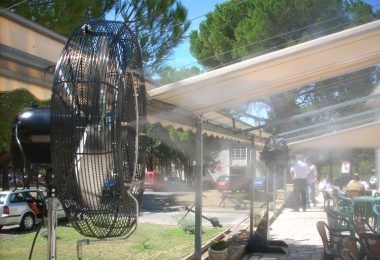 Ventilateur brumisateur extérieur
