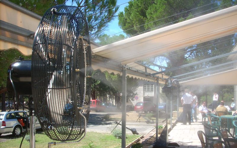 Ventilateur brumisateur extérieur